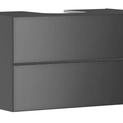 Hansgrohe Xevolos E - izlietnes apakškabinets 98x56x55 cm, 2 atvilktnes, matēti pelēks/metāliskais pelēks 54192770