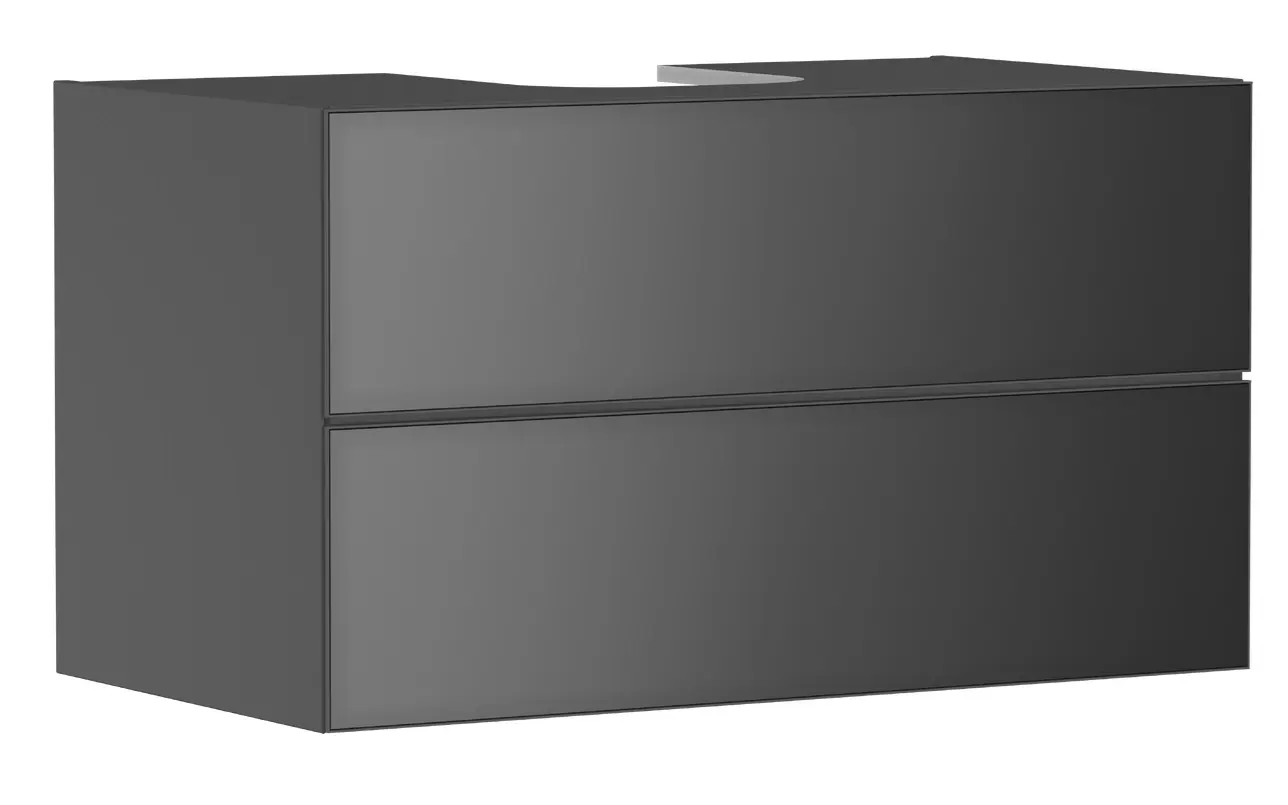 Hansgrohe Xevolos E - izlietnes apakškabinets 98x56x55 cm, 2 atvilktnes, matēti pelēks/metāliskais pelēks 54192770