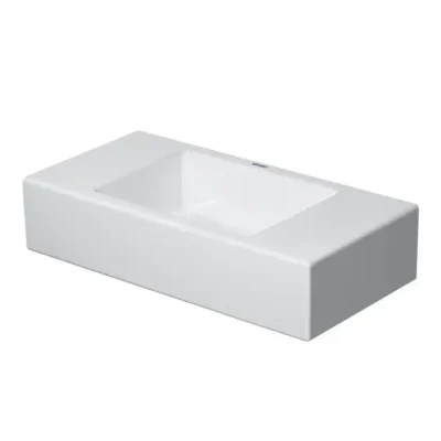 Duravit Vero Air - rokas izlietne 50x25 cm, bez pārplūdes, bez jaucējkrāna cauruma, balta 0724500000