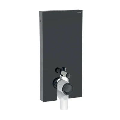 Geberit Monolith Plus - sanitārais modulis stāvošam WC, 101 cm, pieslēgums apakšā, stikls/melns 131.202.SJ.7