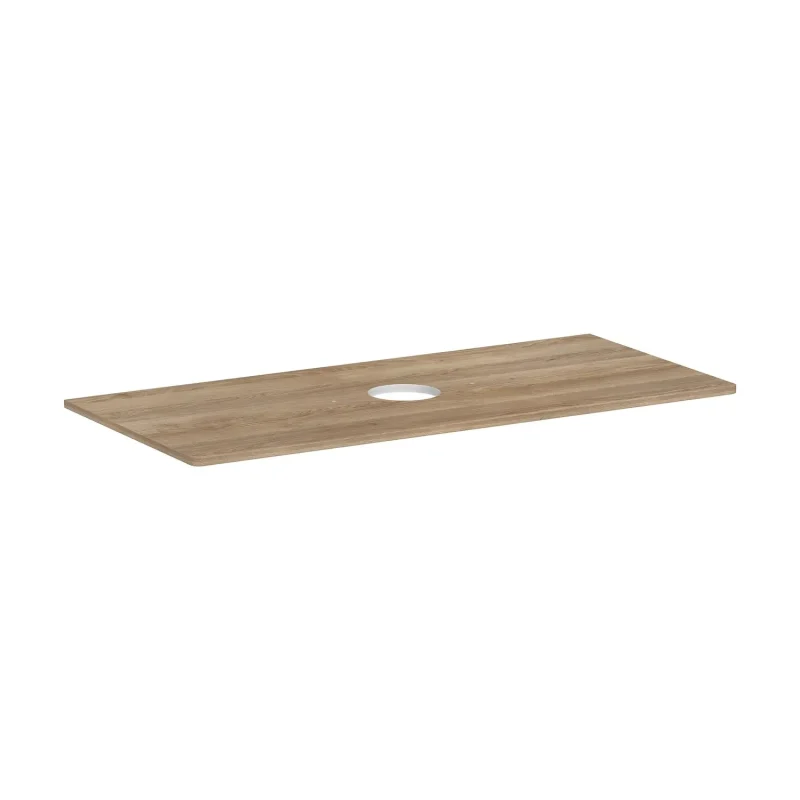 Hansgrohe Xelu Q - izlietnes virsma 118x55 cm, izgriezums vidū, dabīgs ozols 54115230