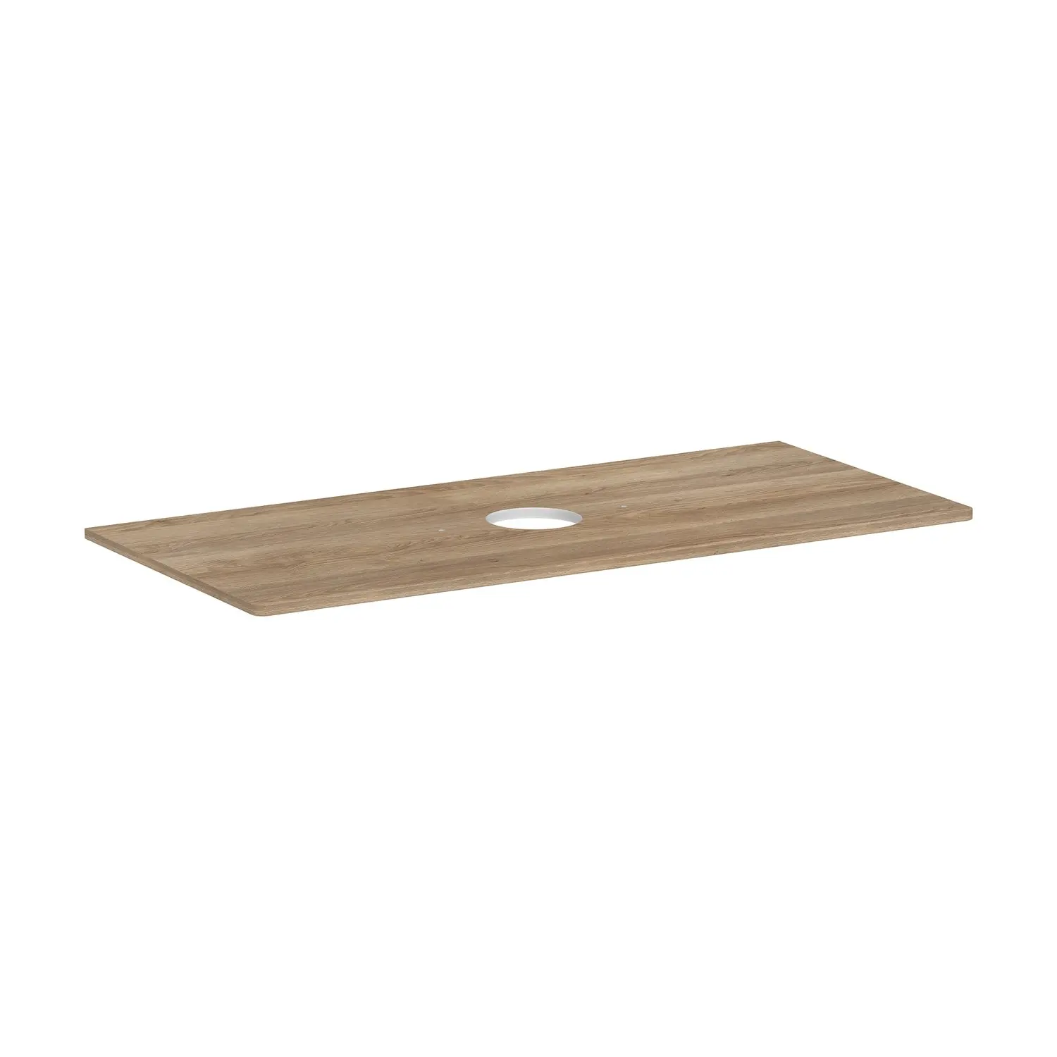 Hansgrohe Xelu Q - izlietnes virsma 118x55 cm, izgriezums vidū, dabīgs ozols 54115230