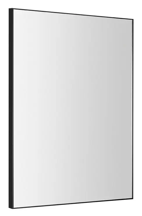 Sapho spogulis - spogulis Arowana rāmī, 60x80 cm, melns matēts AWB6080