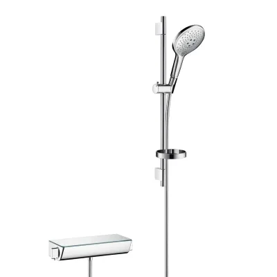 Hansgrohe Raindance Select S - dušas komplekts ar termostata maisītāju 15 cm, 3 strūklas, hromēts 27036000