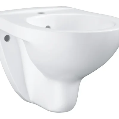 Grohe Bau Ceramic - sienas bidē ar pārplūdi, Alpu balts 39433000
