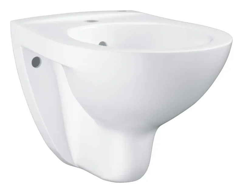 Grohe Bau Ceramic - sienas bidē ar pārplūdi, Alpu balts 39433000