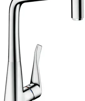Hansgrohe M71 - virtuves izlietnes maisītājs M7115-H320 ar izvelkamu trauku dušu, sBOX, hromēts 73803000