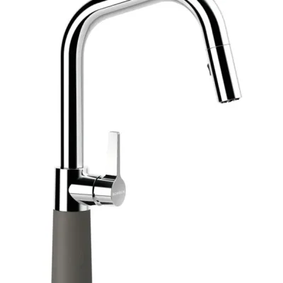 SCHOCK SC-530 - virtuves izlietnes maisītājs ar izvelkamu dušu, Asphalt/hroms 556120GAS
