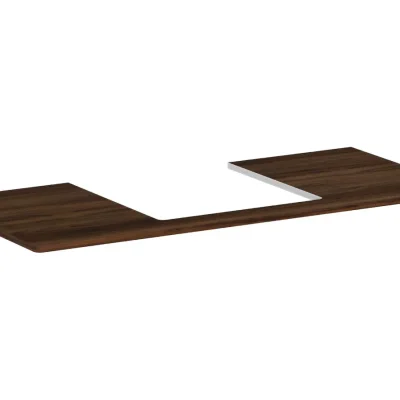 Hansgrohe Xelu Q - izlietnes plātne 118x55 cm, izgriezums vidū, tumšs valrieksts 54096630