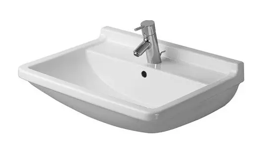 Duravit Starck 3 - izlietne 55x43 cm, ar 1 caurumu maisītājam, balta 0300550000
