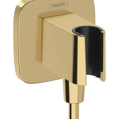 Hansgrohe Fixfit - dušas pieslēguma līkums ar turētāju, apzeltīts 26887990
