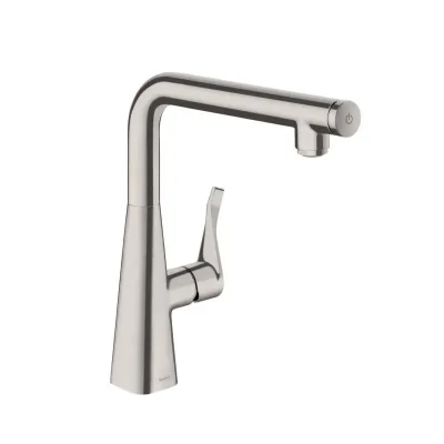 Hansgrohe Metris Select - virtuves izlietnes vienas sviras maisītājs 260, nerūsējošais tērauds 14847800