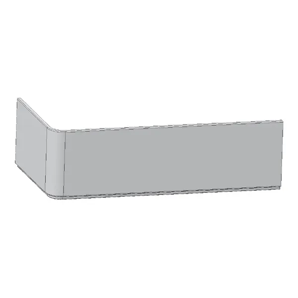 Ravak 10° - priekšējā apmale 160, labā, balta CZ84100A00