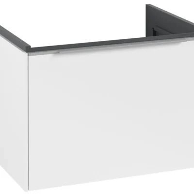 Villeroy & Boch Subway 3.0 - izlietnes skapītis, 62x43x48 cm, 1 atvilktne, Pure White/spīdīgs alumīnijs C57500VF