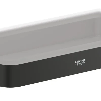Grohe QuickFix Start Cube - plaukts, garums 20 cm, matēti melns 411072430