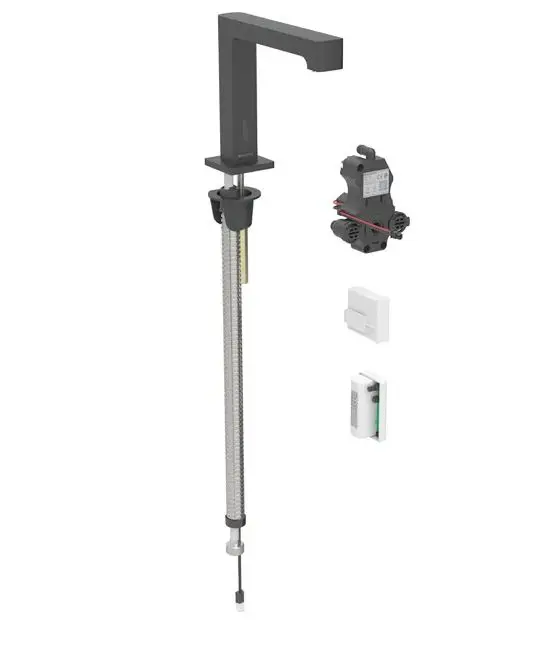 Geberit Brenta - elektronisks izlietnes maisītājs, ģeneratora darbība, easy to clean, matēti melns 116.196.14.1