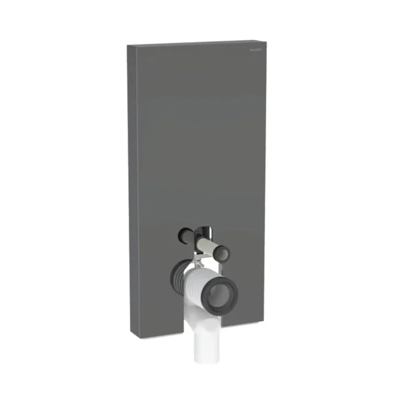 Geberit Monolith Plus - sanitārais modulis stāvošam WC, 101 cm, pieslēgums apakšā, stikls/Lava 131.202.JK.7