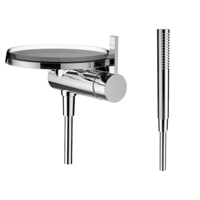 Laufen Kartell - dušas komplekts Disc ar zemapmetuma maisītāju, hroms H3313390041411