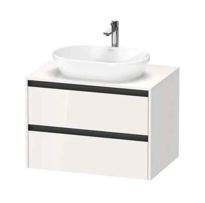 Duravit Ketho.2 - izlietnes skapītis 57x80x55 cm, 2 atvilktnes, balts spīdīgs K24895022220000