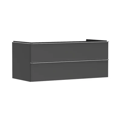 Hansgrohe Xelu Q - izlietnes apakšskapītis, 50x118x55 cm, 2 atvilktnes, matēti pelēks/hroms 54083000