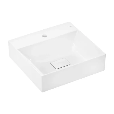 Hansgrohe Xevolos E - roku mazgājamā izlietne 50x48 cm, bez pārplūdes, krāna caurums, SmartClean, balta 61088450