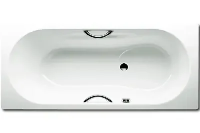 Kaldewei Ambiente - taisnstūra vanna Vaio komplekts Star 945, 170x70 cm, ar rokturu caurumiem, pretslīdes, balta 234527060001