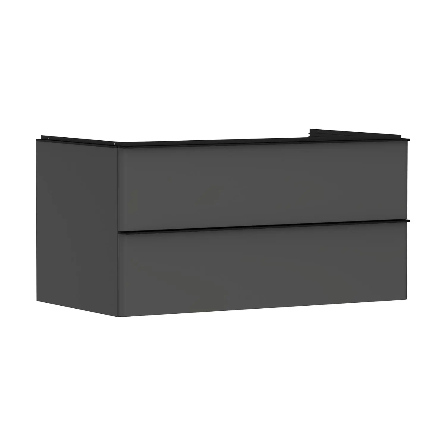 Hansgrohe Xelu Q - izlietnes apakškabinets, 50x98x55 cm, 2 atvilktnes, matēti pelēks/matēti melns 54079670