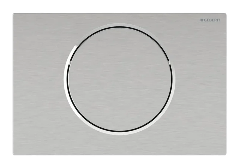 Geberit Sigma10 - elektroniskā vadības plate, darbība ar baterijām, easy to clean, matēts nerūsējošais tērauds 115.869.SN.6