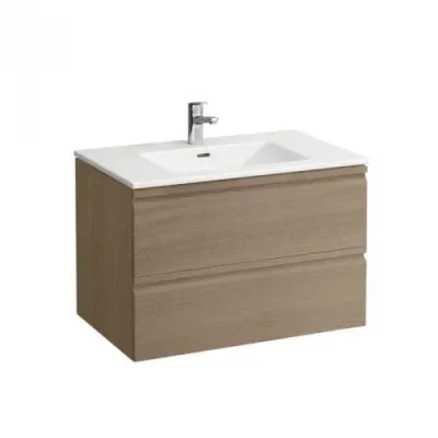 Laufen Pro S - izlietne ar zem izlietnes skapi, 80x50 cm, 2 atvilktnes, gaišs ozols H8619634791041