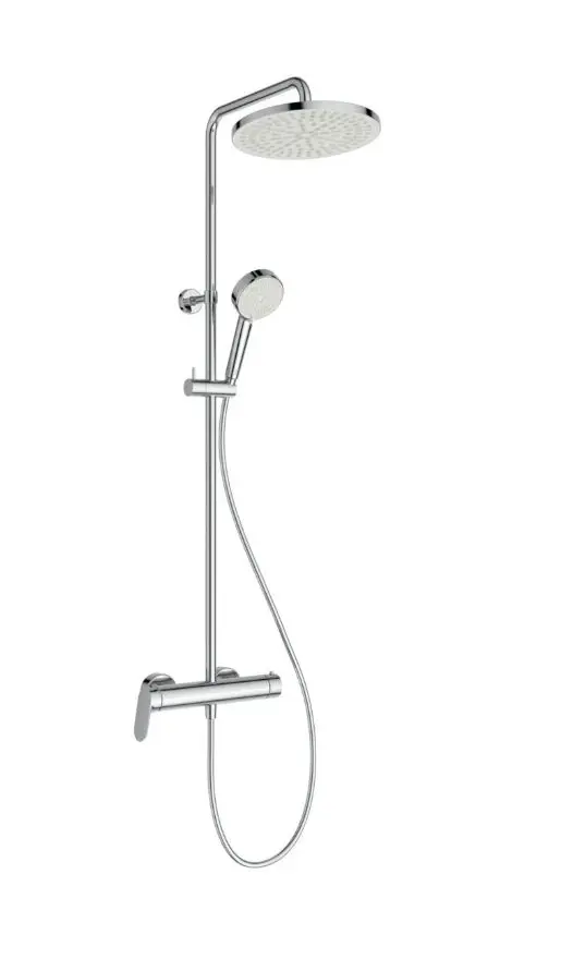 Ideal Standard CeraFlow T25N - dušas komplekts ar maisītāju, diametrs 26 cm, 2 strūklas veidi, hroms A8526AA