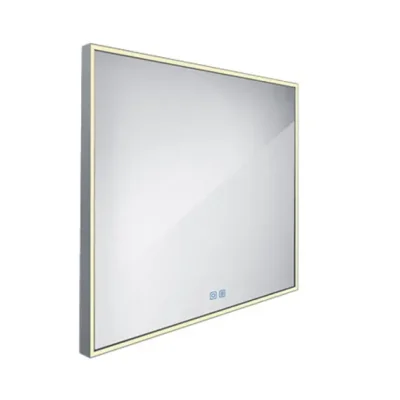 Nimco spogulis - spogulis ar LED apgaismojumu, 60x60 cm, skārienjutīgs sensors, alumīnijs ZP 13066VX