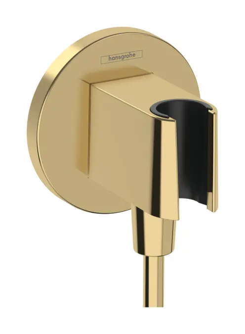 Hansgrohe Fixfit - dušas pieslēguma līkums ar turētāju, apzeltīts 26888990