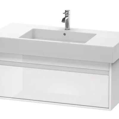 Duravit Ketho - izlietnes skapītis 41x100x46 cm, ar 1 atvilktni, balts spīdīgs KT669102222