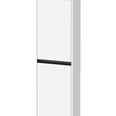 Duravit Ketho.2 - skapis 132x40x24 cm, 2 durvis, durvju eņģes labajā pusē, balts matēts K21319R18180000