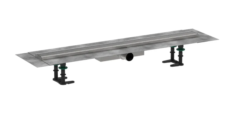 Hansgrohe RainDrain Compact - dušas noteka 80 cm, ar resti, birstēts nerūsējošais tērauds 56166800