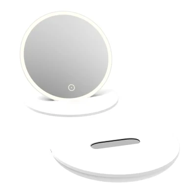 kielle Idolio - kosmētikas ceļojumu spogulis ar LED apgaismojumu, balts 50324030