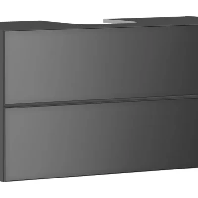 Hansgrohe Xevolos E - izlietnes apakšskapītis 118x56x55 cm, 2 atvilktnes, matēti pelēks/metāliski pelēks 54195770