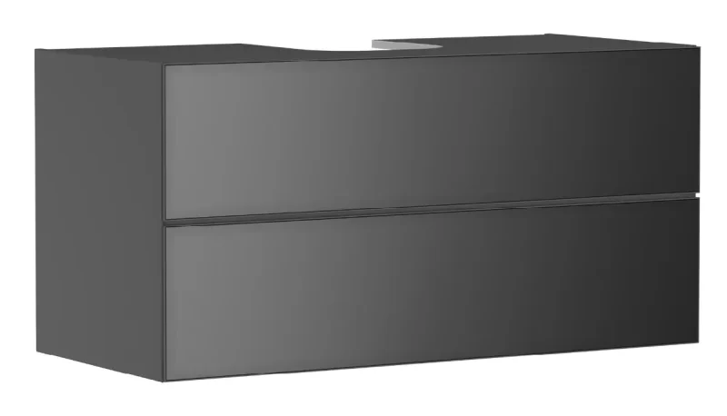 Hansgrohe Xevolos E - izlietnes apakšskapītis 118x56x55 cm, 2 atvilktnes, matēti pelēks/metāliski pelēks 54195770