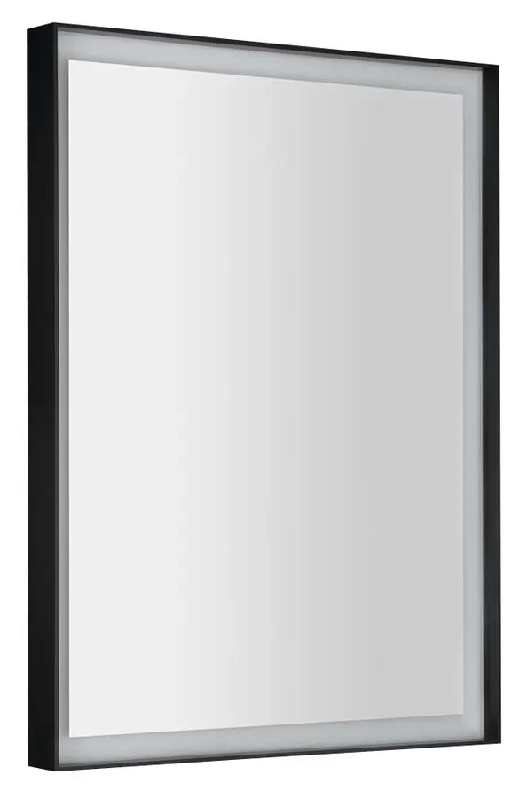 Sapho Sort LED - spogulis ar LED apgaismojumu, 80x60 cm, bezkontakta sensors, melns ST080S