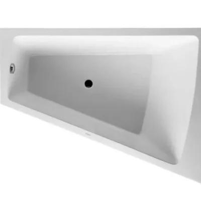 Duravit Paiova - asimetriska vanna, 170x130 cm, ar paneli, labā puse, balta 700267000000000