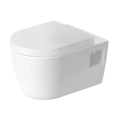 Duravit ME by Starck - pie sienas stiprināms WC, bez skalošanas malas, HygieneFlush, DuraShield, balts 251709AA00