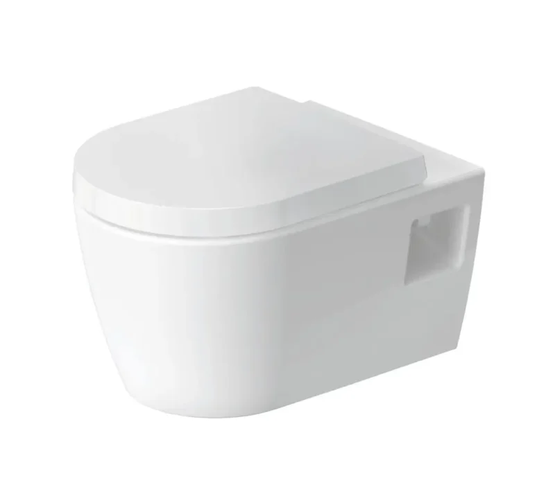 Duravit ME by Starck - pie sienas stiprināms WC, bez skalošanas malas, HygieneFlush, DuraShield, balts 251709AA00