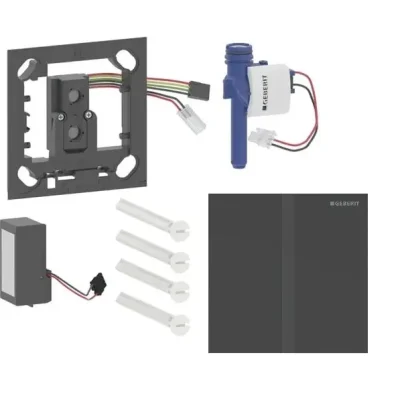 Geberit - Elektroniskā pisuāra skalošanas vadība tips 40, tīkla barošana, easy to clean, Bluetooth, matēti melns 116.227.14.1