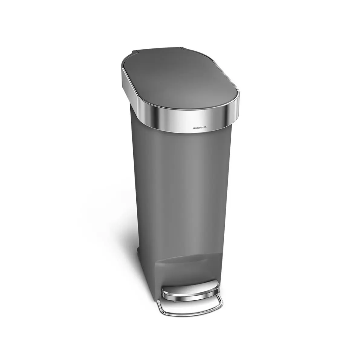 Simplehuman atkritumu tvertnes - atkritumu tvertne Slim 40 l, pelēka CW1391