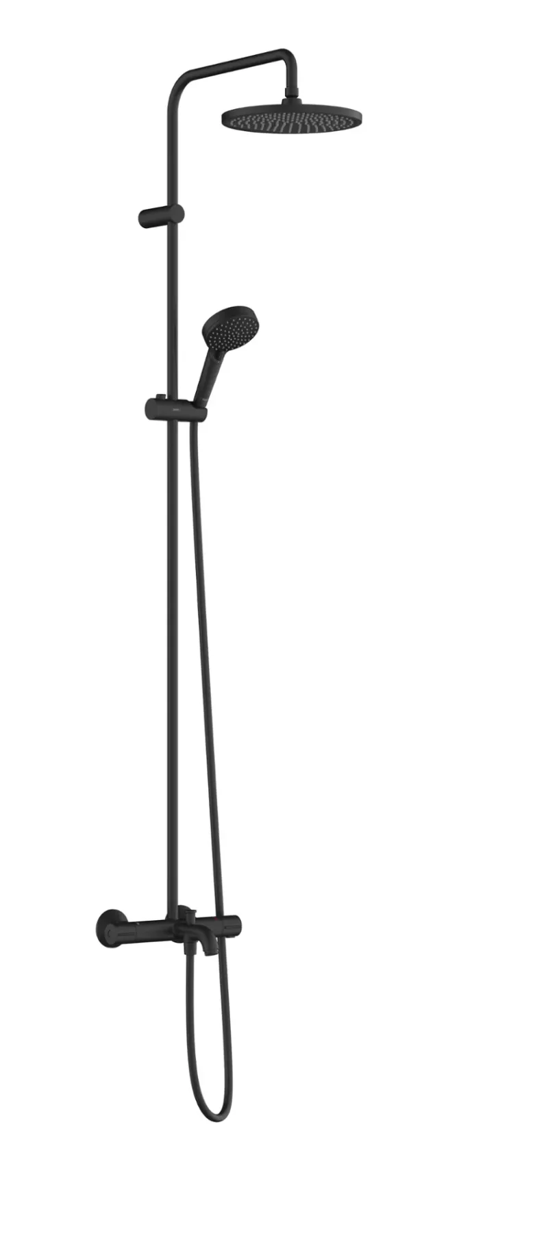 Hansgrohe Vernis Blend - dušas komplekts Showerpipe 240 ar vannas termostatu, 2 strūklas veidi, matēti melns 26899670