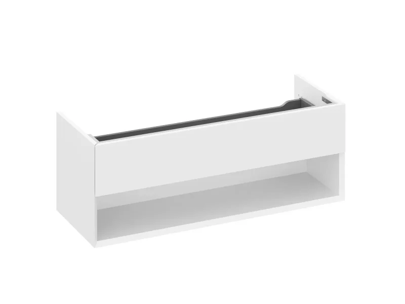 Ravak Lite - izlietnes skapītis 120x45x43 cm, 1 atvilktne, balts spīdīgs X000001867