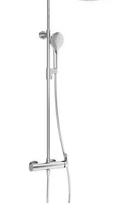 Ravak dušas - dušas komplekts DS 091.00 ar maisītāju, 25 cm, 3 strūklas veidi, hroms X07P643