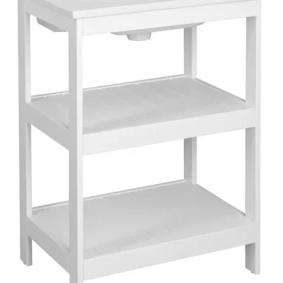 Aqualine Etide - izlietnes skapītis 62x85x44 cm, balts matēts ET610