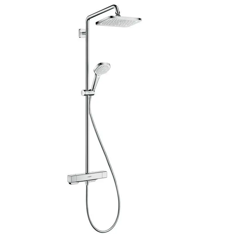 Hansgrohe Croma - dušas sistēma Showerpipe ar termostata maisītāju, 1jet, hromēts 27630000