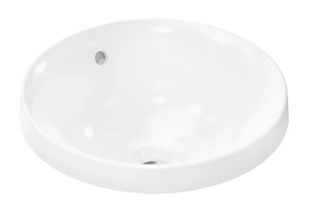 Hansgrohe Xuniva S - roku mazgāšanas izlietne, diametrs 40 cm, ar pārplūdi, bez krāna cauruma, balta 60155450